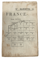 WW1 British Canadian BEF CEF Trench Map St Quentin No 18
