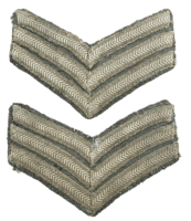 WW1 Canadian British CEF BEF Sergeant Stripes Pair