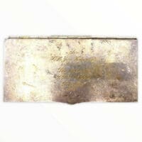 Canadian Cold War Era RCAF Cigarette Presentation Box Named Silver Plate 1957