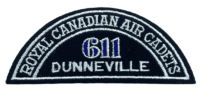 Canadian RCAC Air Cadets 611 Dunneville Shoulder Title Insignia Patch