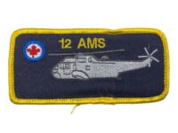 Canadian Forces RCAF 12 AMS Sea King Colour Nametag Patch Vintage