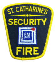 Canadian St. Catharines Ontario General Motors Security Fire Patch