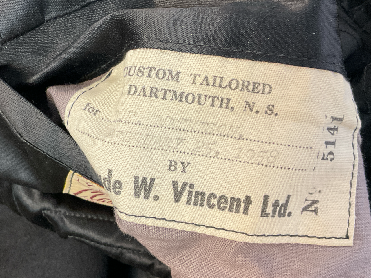 Canadian RCN Officers Naval Aviator Patched Mess Jacket Named Flying Accident Canadian RCN Officers Naval Aviator Patched Mess Jacket Named Flying Accident