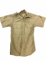 Korean War Era US Army Khaki Cotton Shirt 1950 14 x 33 Uniform
