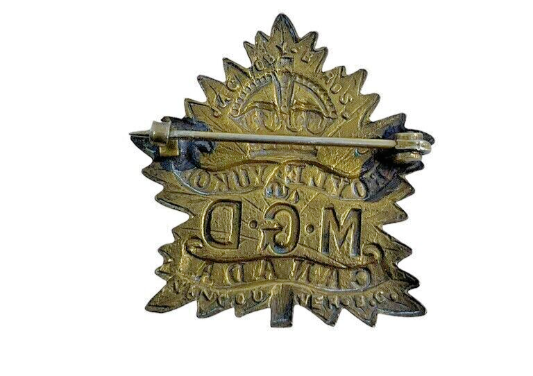 WW1 Canadian CEF Boyles Yukon Machine Gun Draft Collar Insignia Single WW1 Canadian CEF Boyles Yukon Machine Gun Draft Collar Insignia Single