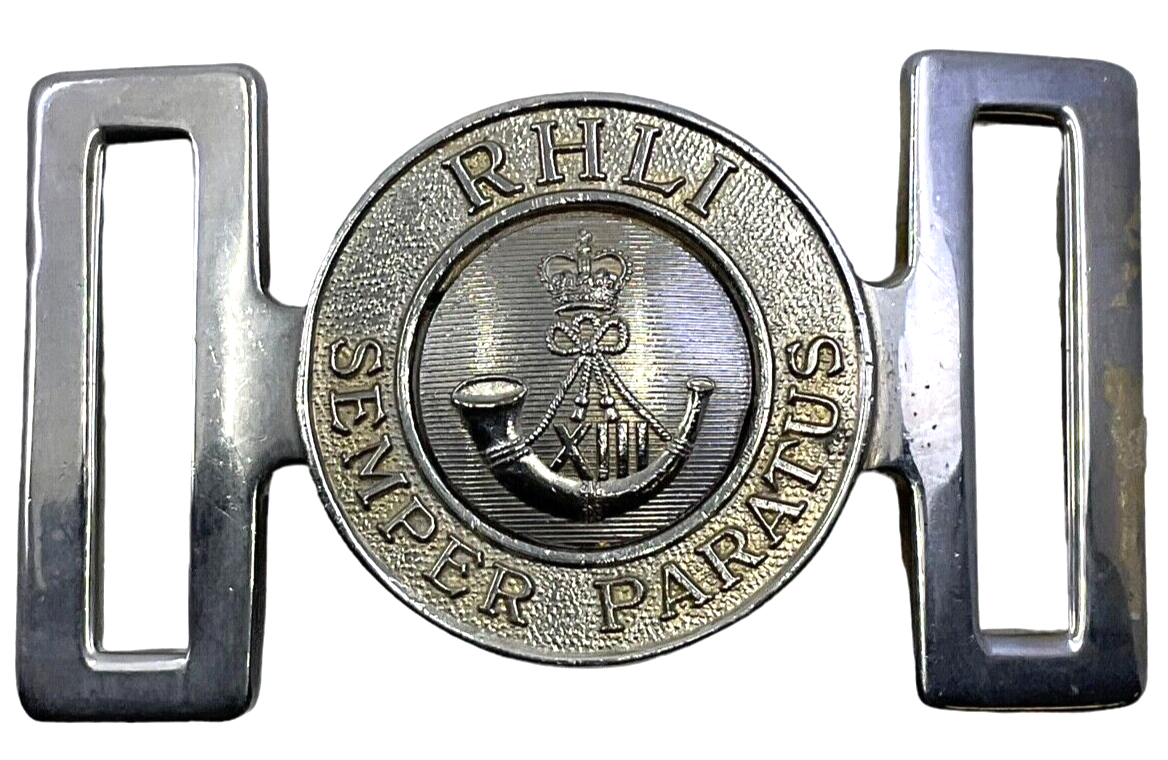 Canadian Royal Hamilton Light Infantry RHLI Two Piece Belt Buckle Canadian Royal Hamilton Light Infantry RHLI Two Piece Belt Buckle