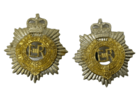 Canadian Forces RCASC Service Corps Collar Badge Pair