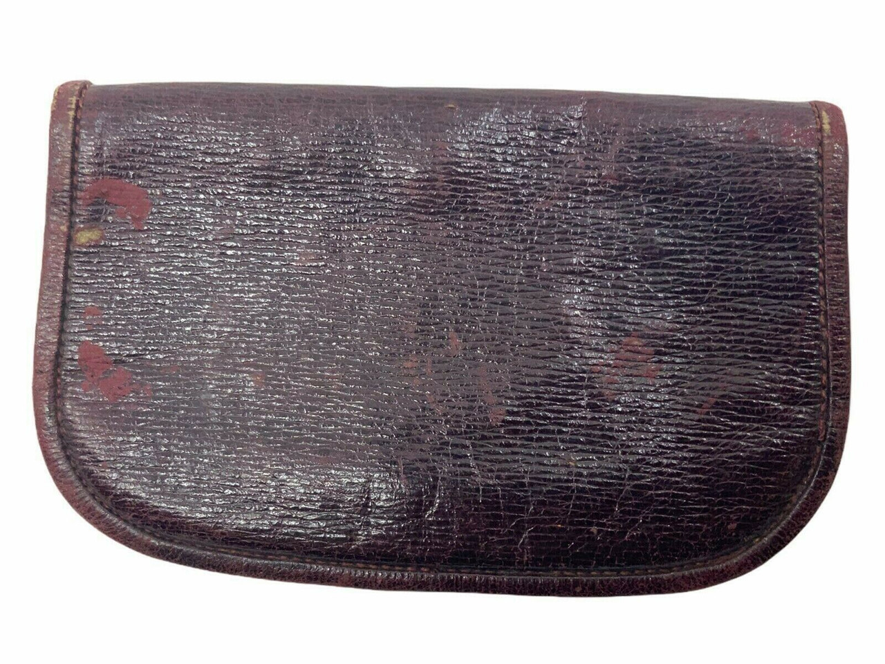 Victorian British Officer Foul Weather Red Leather & Velvet Cartouche Cover Victorian British Officer Foul Weather Red Leather & Velvet Cartouche Cover