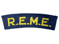 WW2 British REME Shoulder Title SINGLE WW2 British REME Shoulder Title SINGLE