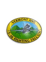 US USAF Vermont Air National Guard Squadron F-16 Fighting Falcon Sticker