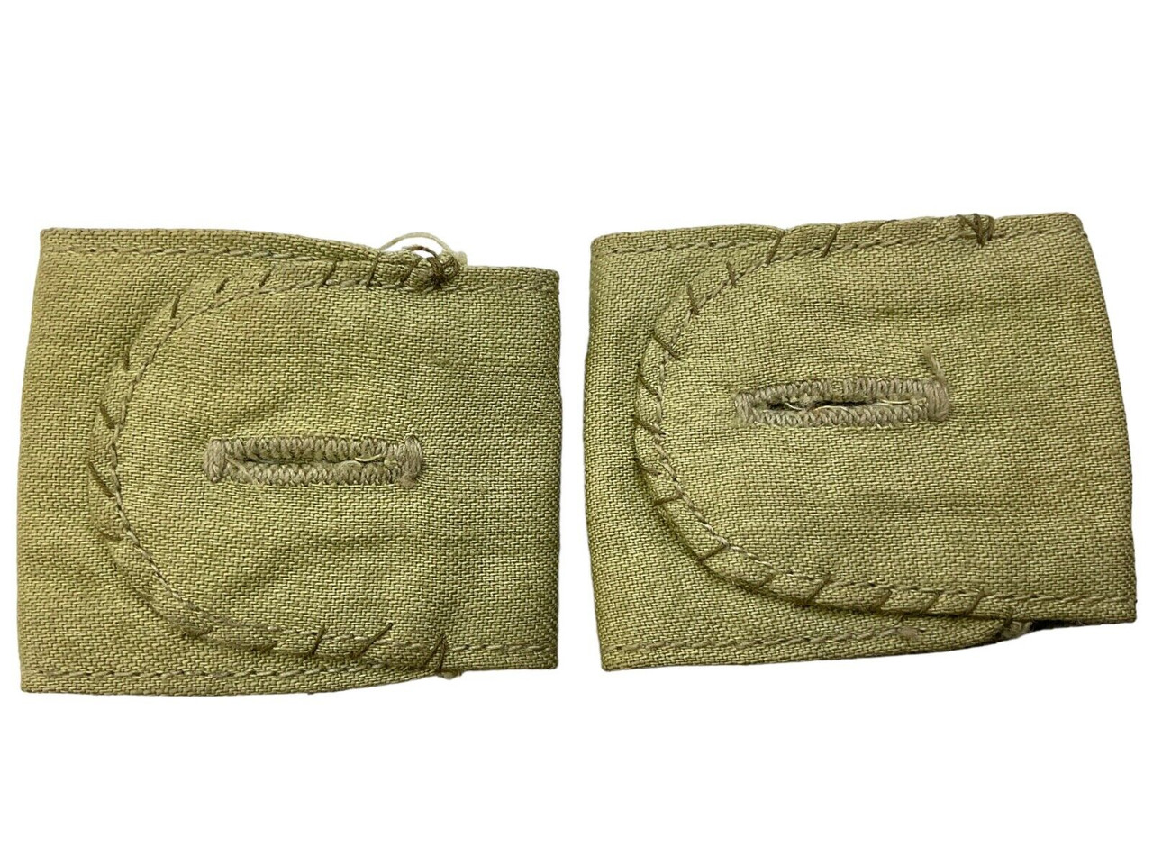 WW2 Canadian Officers Tropical Slip On Rank Insignia Crown Field Made Pair WW2 Canadian Officers Tropical Slip On Rank Insignia Crown Field Made Pair