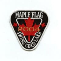 RCAF CAF Canadian 4 Wing Cold Lake 2004 Maple Flag Colour Crest Patch