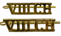 8th Canadian Hussars Shoulder Titles Pair