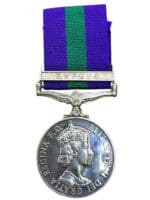 British General Service Medal Cyprus 23080038 Pte Chinnery Middlesex Regiment British General Service Medal Cyprus 23080038 Pte Chinnery Middlesex Regiment