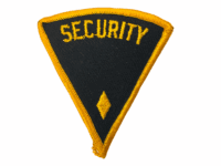 US Security Yellow Diamond Police Patch US Security Yellow Diamond Police Patch