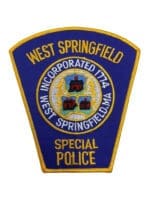 US West Springfield Massachusetts Special Police Patch US West Springfield Massachusetts Special Police Patch