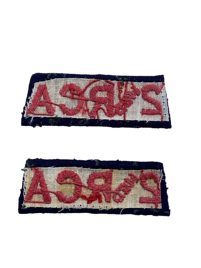 WW2 Canadian 2nd Medium RCA Shoulder Title Pair British Made WW2 Canadian 2nd Medium RCA Shoulder Title Pair British Made