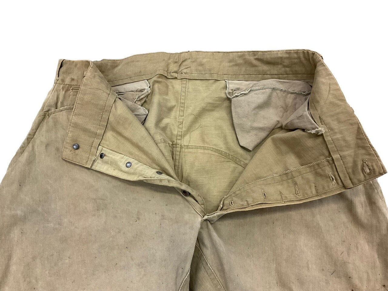 WW1 US Army Tan Cotton Breeches Size 34W x 23L WW1 US Army Tan Cotton Breeches Size 34W x 23L