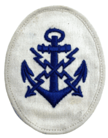 WW2 German Navy Kriegsmarine Teletypist NCO Career Trade Patch Badge White