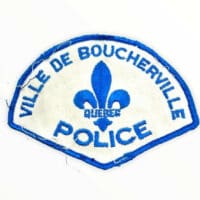 Canadian Ville De Boucherville Quebec Police Patch Obsolete
