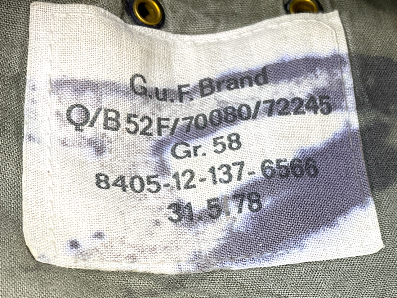 West German Army Field Wedge Side Cap Size 58 West German Army Field Wedge Side Cap Size 58