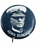 WW1 Canadian British Admiral Beresford Patriotic Button WW1 Canadian British Admiral Beresford Patriotic Button
