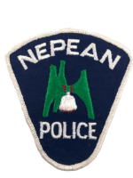 Canadian Nepean Ontario White Edge Police Patch