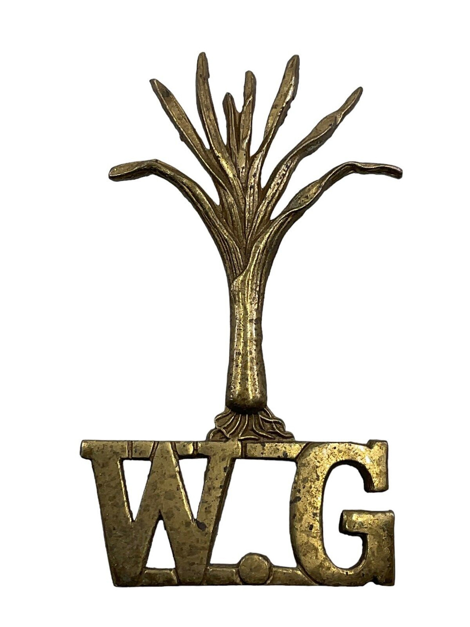 British Welsh Guards Shoulder Insignia Brass Single British Welsh Guards Shoulder Insignia Brass Single
