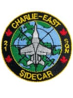 Canadian Forces RCAF 21 Squadron Sidecar Charlie East Crest Patch Vintage