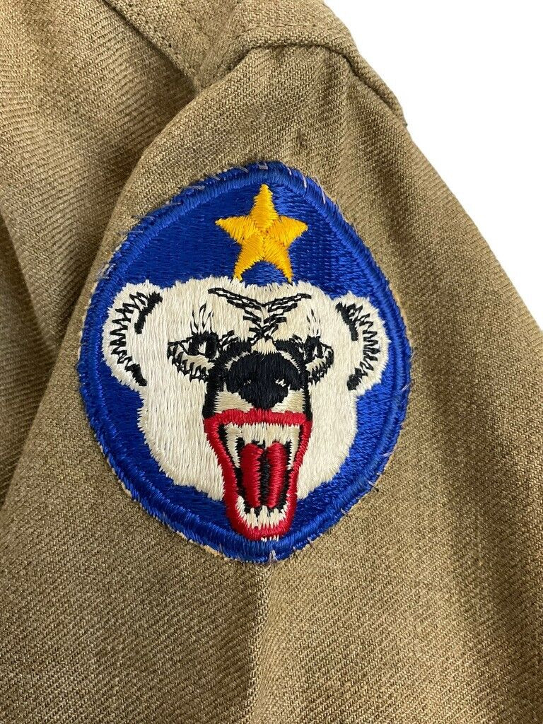 WW2 US Army Alaska Defence Command Other Ranks Shirt with Gas Flap Size 15 1/2 WW2 US Army Alaska Defence Command Other Ranks Shirt with Gas Flap Size 15 1/2