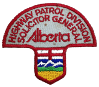 Canadian Highway Patrol Division Solicitor General Alberta Police Patch