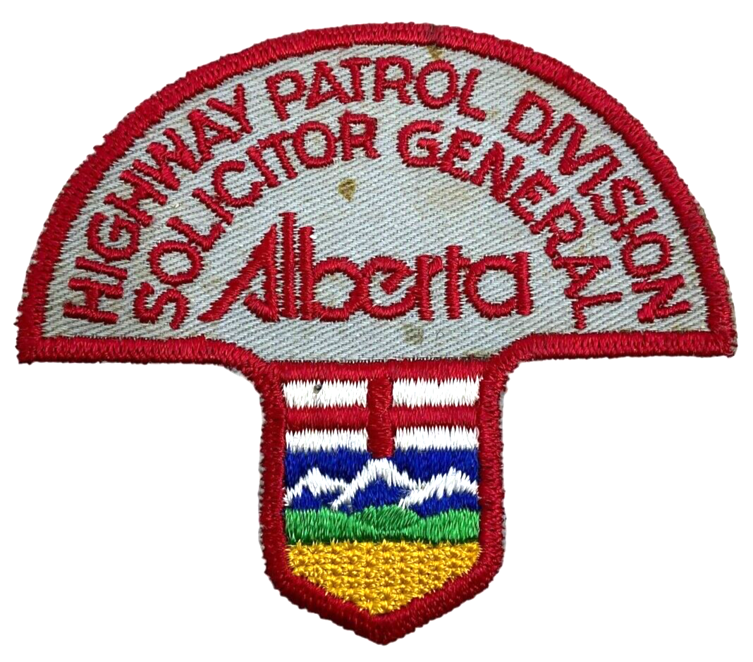 Canadian Highway Patrol Division Solicitor General Alberta Police Patch Canadian Highway Patrol Division Solicitor General Alberta Police Patch