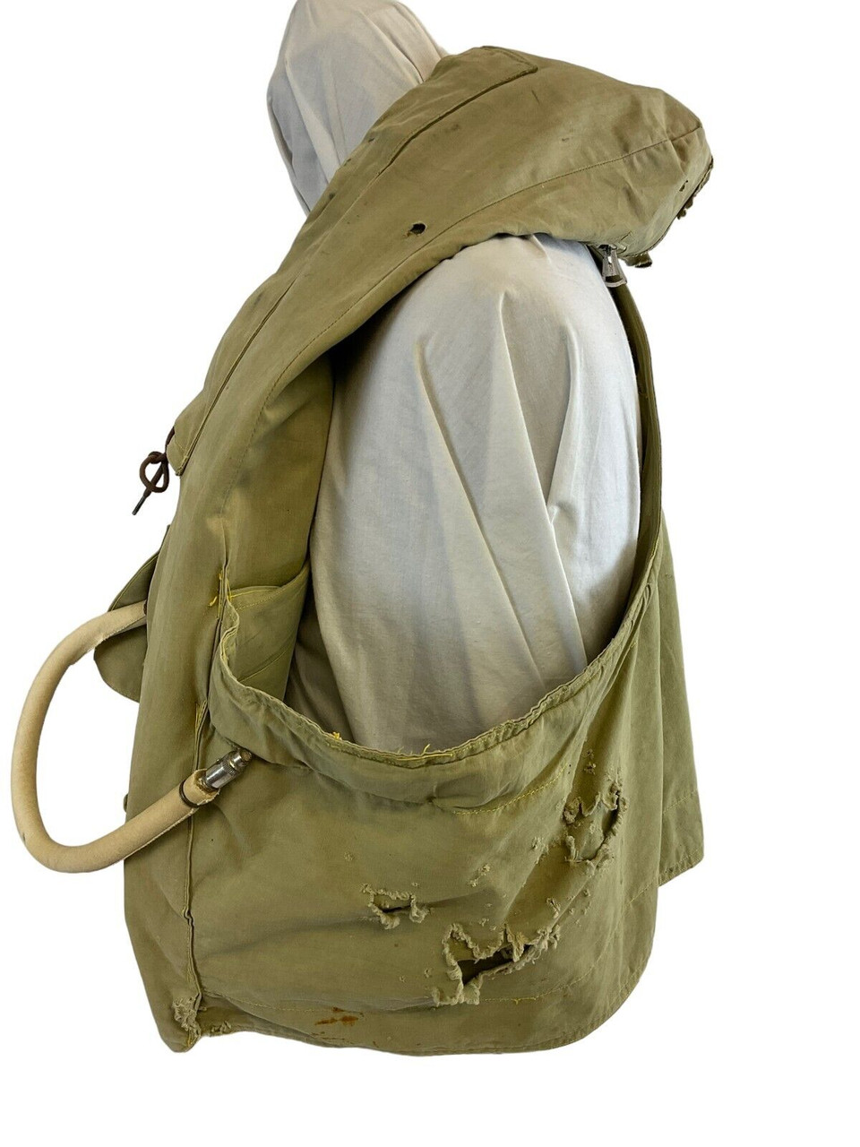 WW2 Canadian RCAF 32 Pattern Mae West Life Preserver with Bladders RARE WW2 Canadian RCAF 32 Pattern Mae West Life Preserver with Bladders RARE