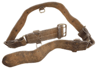 WW1 Canadian CEF 1916 Pattern Leather Waist Belt 1916 Dated C Broad Arrow Large WW1 Canadian CEF 1916 Pattern Leather Waist Belt 1916 Dated C Broad Arrow Large