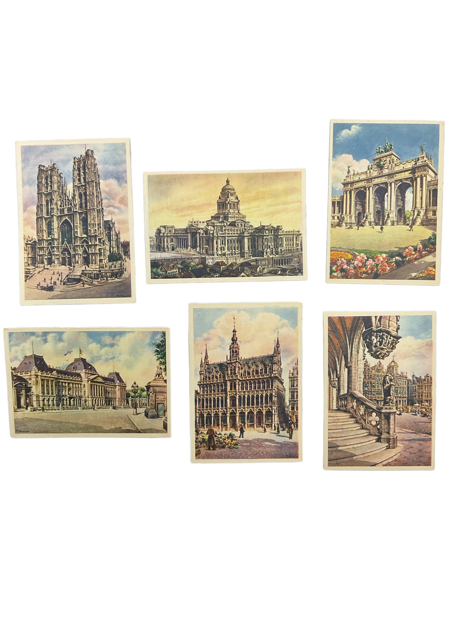 WW2 Canadian Brussels Souvenir Colour Postcard Set WW2 Canadian Brussels Souvenir Colour Postcard Set