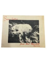 Canadian Fort Churchill Manitoba 1959 Christmas Card Canadian Fort Churchill Manitoba 1959 Christmas Card