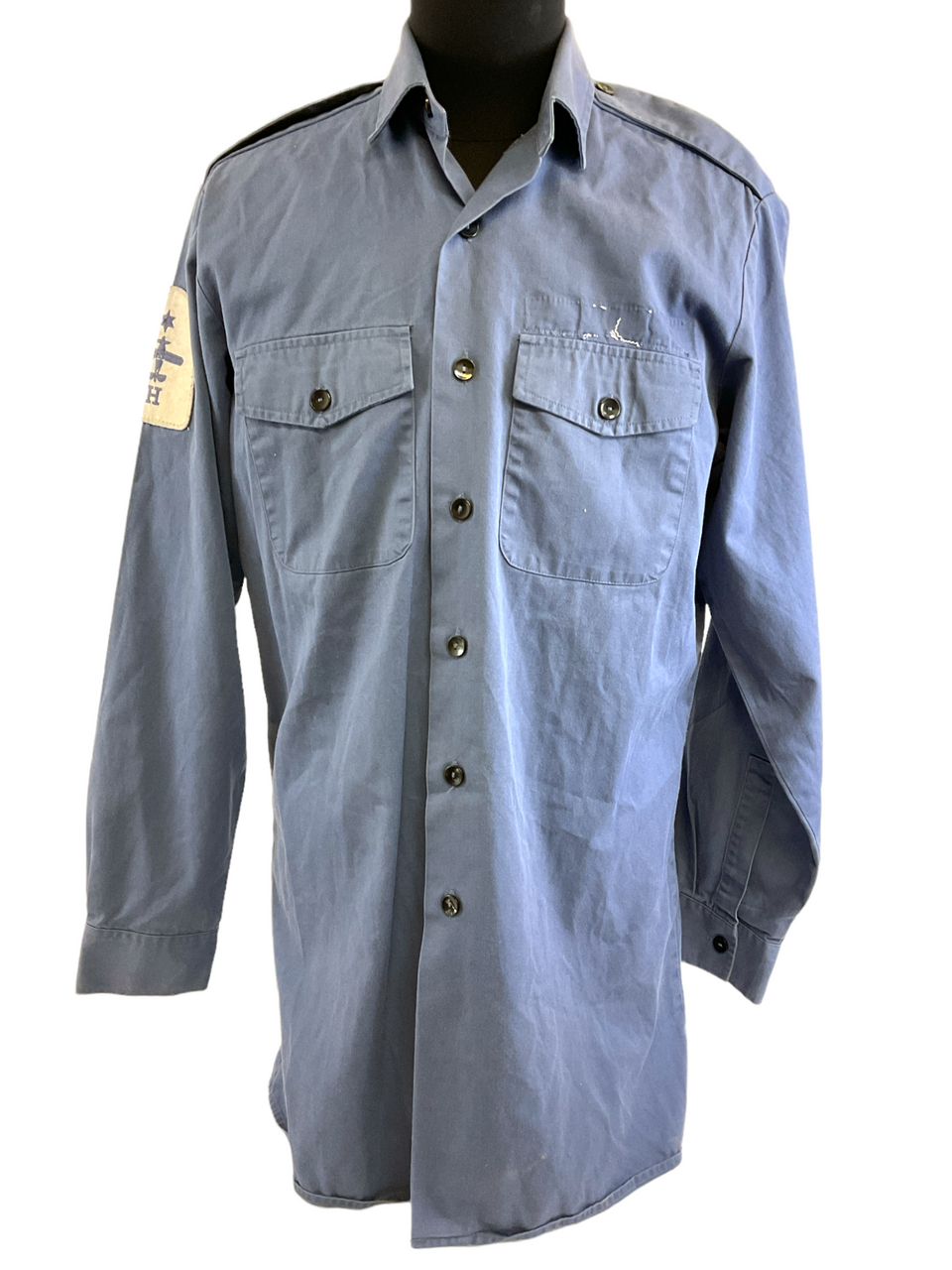 British RN Navy Flight Deck Mans Working Dress Shirt Size 38/40 British RN Navy Flight Deck Mans Working Dress Shirt Size 38/40