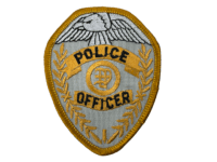 US Police Officer Gold Edge Police Patch US Police Officer Gold Edge Police Patch