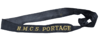 Royal Canadian Navy HMCS Portage Cap Tally Full Length