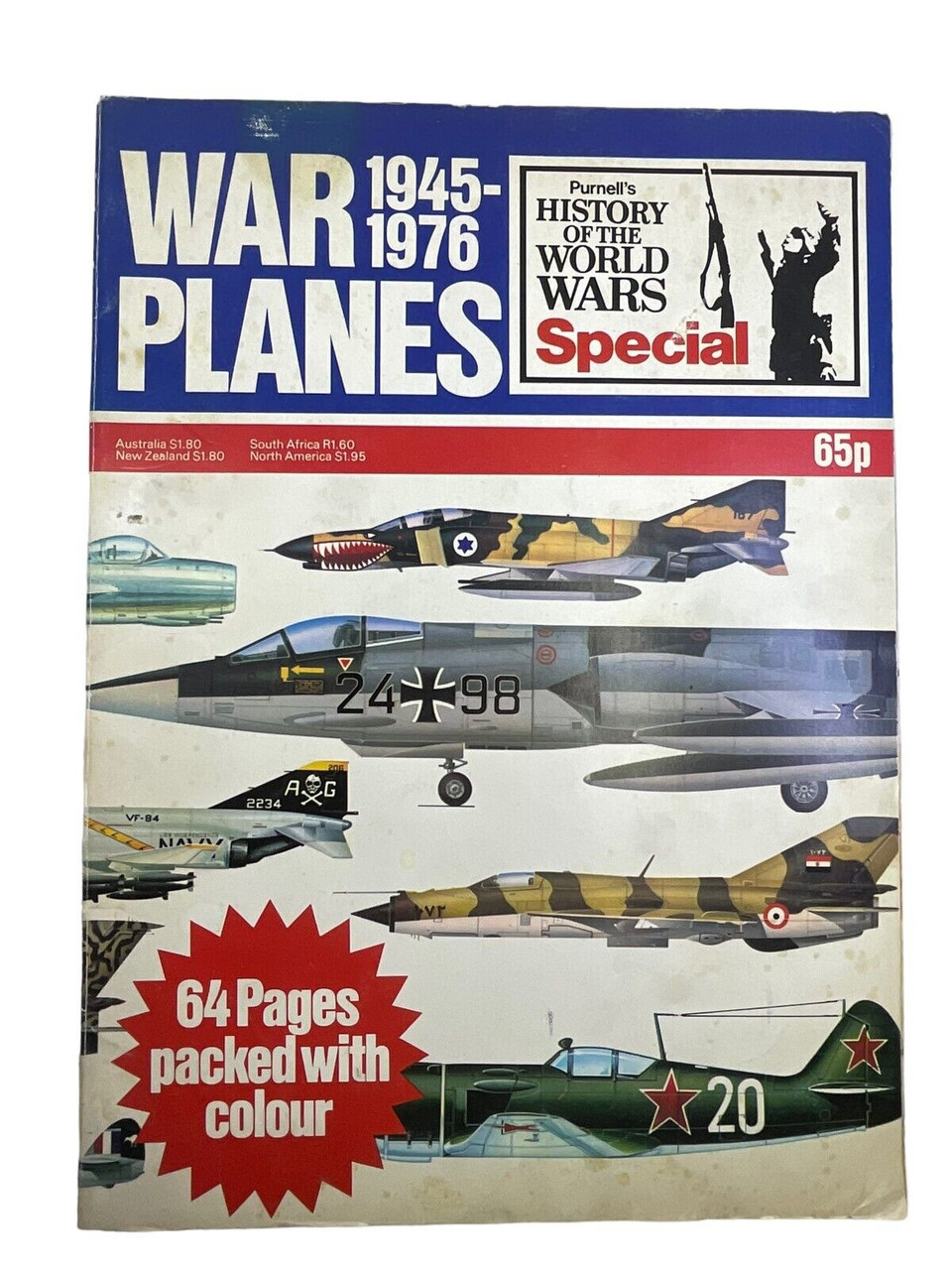 British Russian German US Purnells War Planes 1945 to 1976 SC Reference Book British Russian German US Purnells War Planes 1945 to 1976 SC Reference Book
