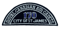 Canadian RCAC Air Cadets 170 City Of St James Shoulder Title Insignia Patch