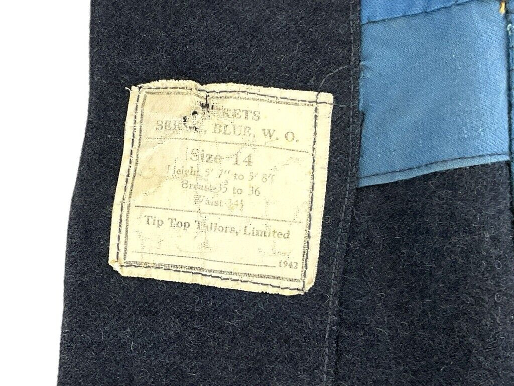 WW2 Canadian RCAF Other Ranks Tunic Size 14 1942 Dated WW2 Canadian RCAF Other Ranks Tunic Size 14 1942 Dated