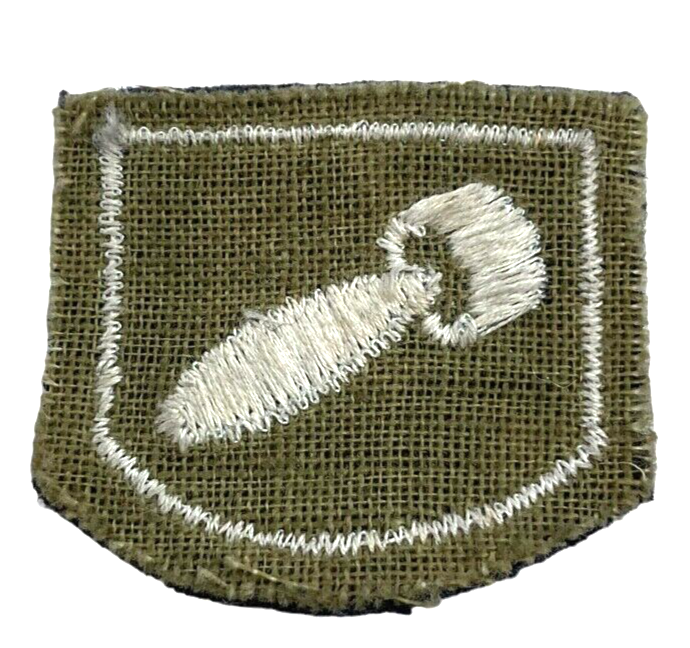 WW2 British Royal Air Force Bomb Weapon Loader Sleeve Trade Patch WW2 British Royal Air Force Bomb Weapon Loader Sleeve Trade Patch