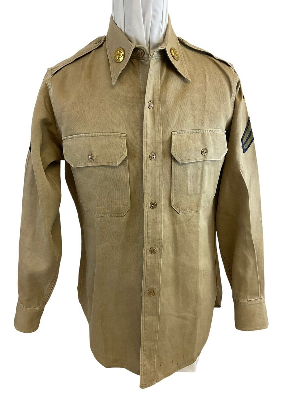 US Army Korean War 187th Infantry Rakkasans Quarter Master Other Ranks Shirt US Army Korean War 187th Infantry Rakkasans Quarter Master Other Ranks Shirt