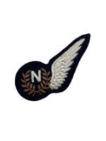 WW2 British RAF Navigator Wing Padded REPRODUCTION COPY