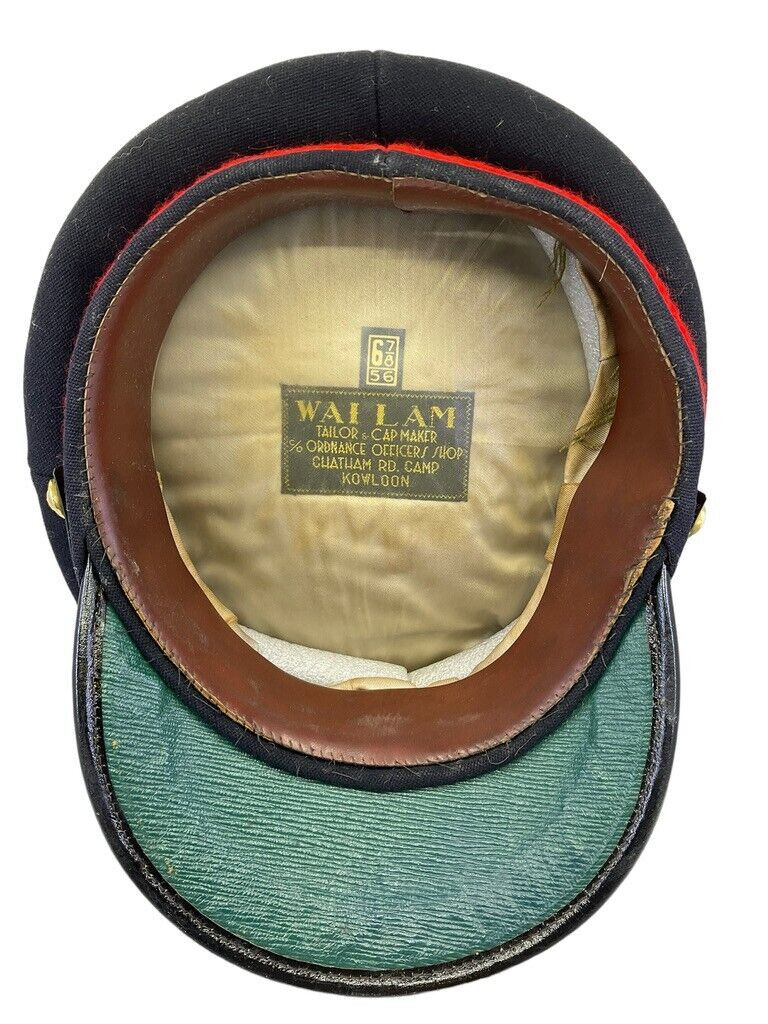 British ROC Ordnance Corps Officers Peak Cap Hat Made in Kowloon Size 7 1/8 British ROC Ordnance Corps Officers Peak Cap Hat Made in Kowloon Size 7 1/8