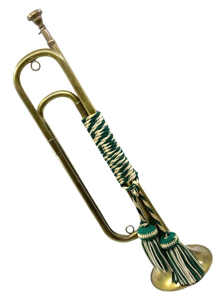 WW2 German Brass Bugle Musical Instrument WW2 German Brass Bugle Musical Instrument