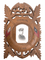 British Royal Navy Shanghai China Wooden Picture Frame 7 X 11 Inches