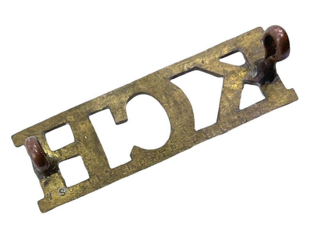 Kings Canadian Hussars Metal Shoulder Title Single Kings Canadian Hussars Metal Shoulder Title Single