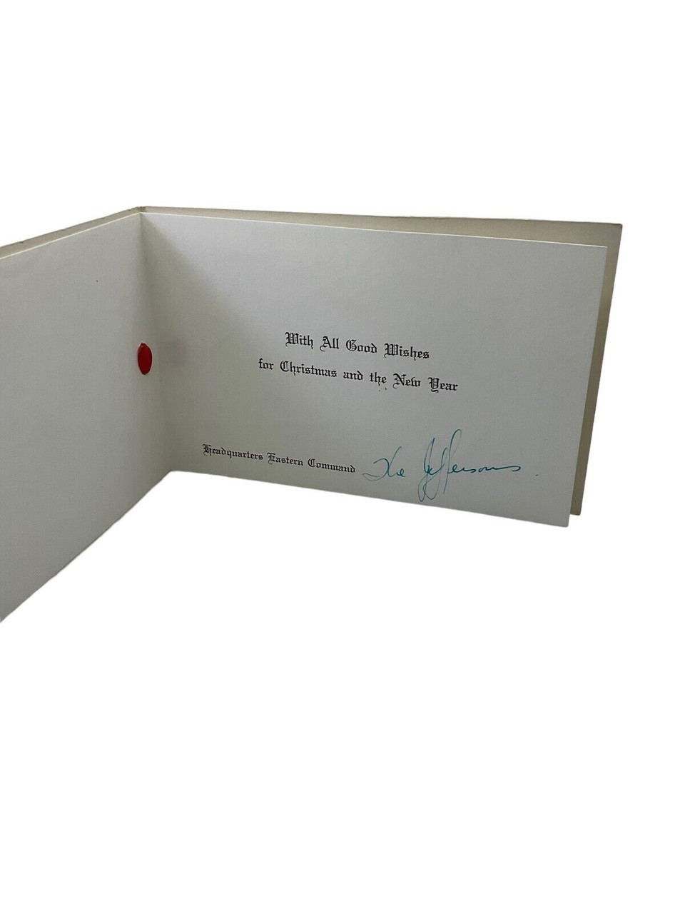 Canadian Army Headquarters New Brunswick Area Christmas Card Canadian Army Headquarters New Brunswick Area Christmas Card